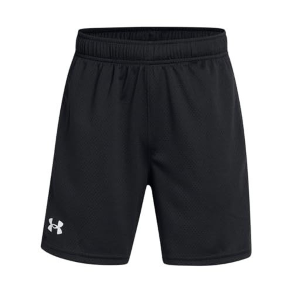 NEW Under Armour Boys Black Tech Mesh Athletic Loose Basketball Shorts YLG